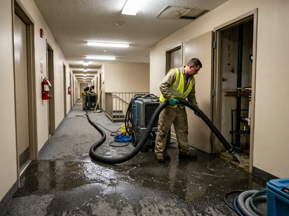 multi-unit-apartment-hallway-f-005 — frequently asked questions, Emergency Burst Pipe Water Extraction & Removal in Belterra…